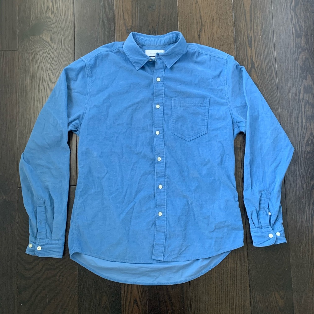 Urban Outfitters Blue Corduroy Button Down